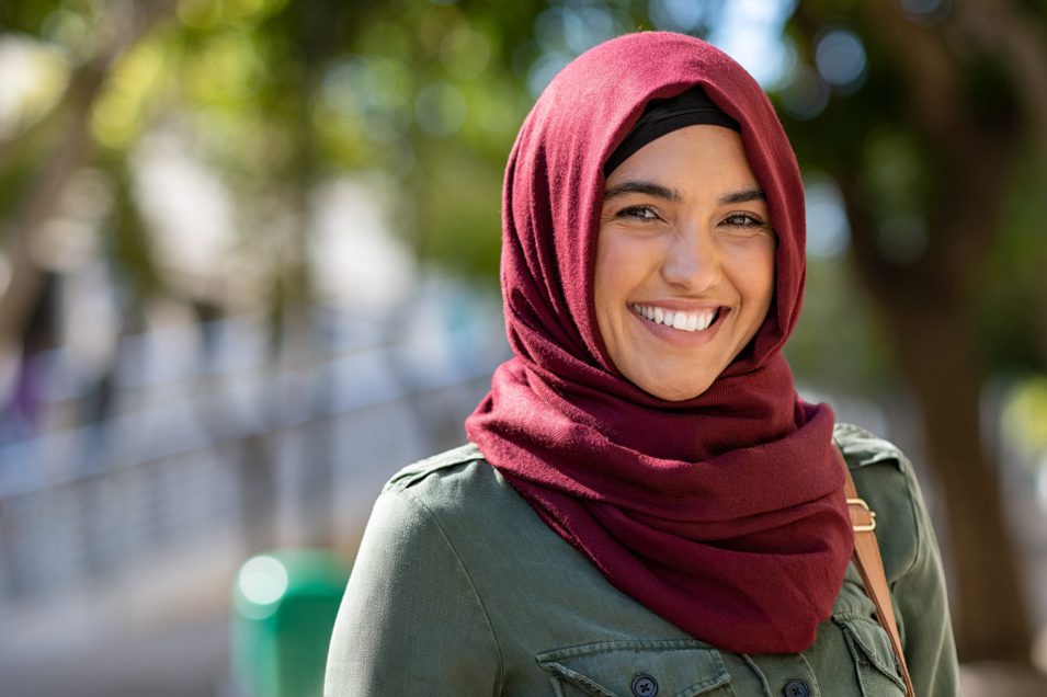 Patient smiling after oral radiology test in North York